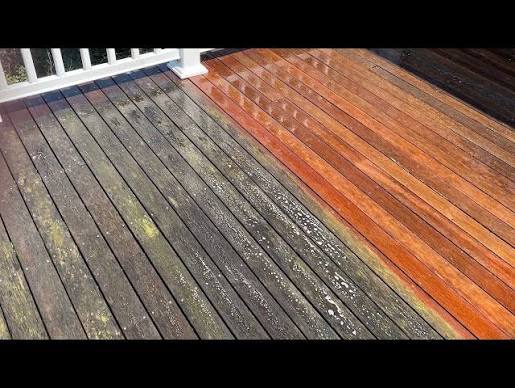 Deck before and after